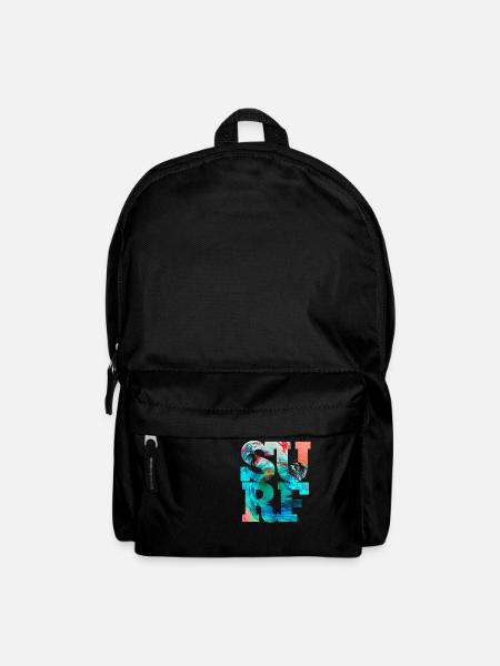 Surf Wellen Surfer Beach Surf - Sac à dos - noir