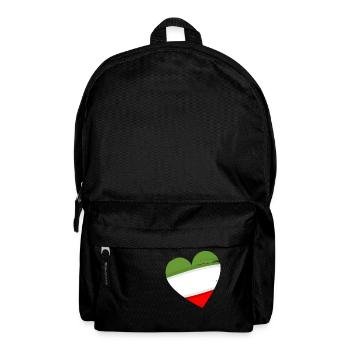 Italien im Herzen - Rucksack - Schwarz - Vorne