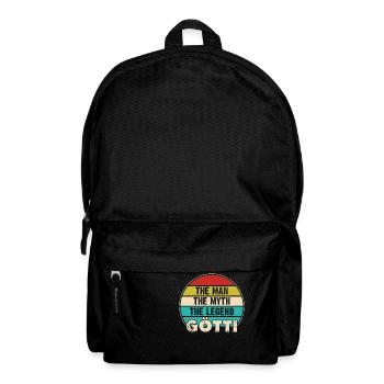Götti Firmgötti Taufgötti Götti Fragen - Rucksack - Schwarz - Vorne