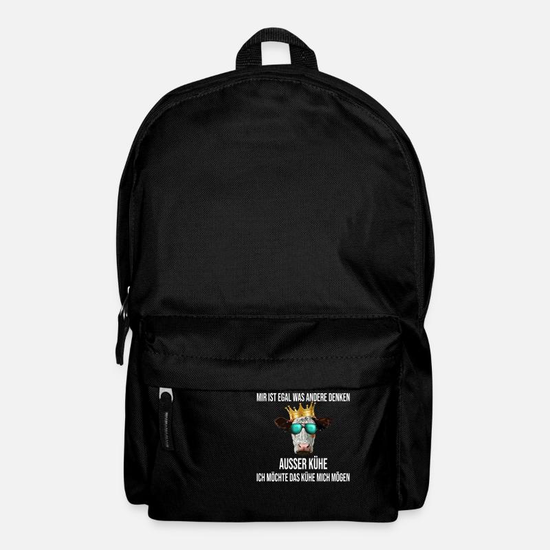 Mir egal was andere Denken - Kühe - Rucksack - Schwarz