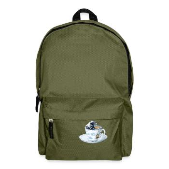 tea wave The Great Wave off Kanagawa - Backpack - olive green - Front