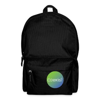 Coexist Solar & Kernkraft & Wasserkraft Windkraft - Rucksack - Schwarz - Vorne