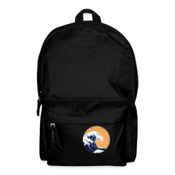 Waves The Big Wave In Front of Kanagawa Retro Art Poison - Backpack - black - Front
