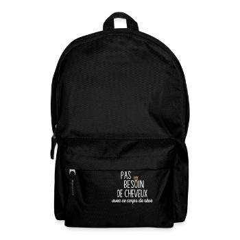 Pas Besoin De Cheveux Avec Ce Corps De Rêve - Sac à dos - noir - Devant