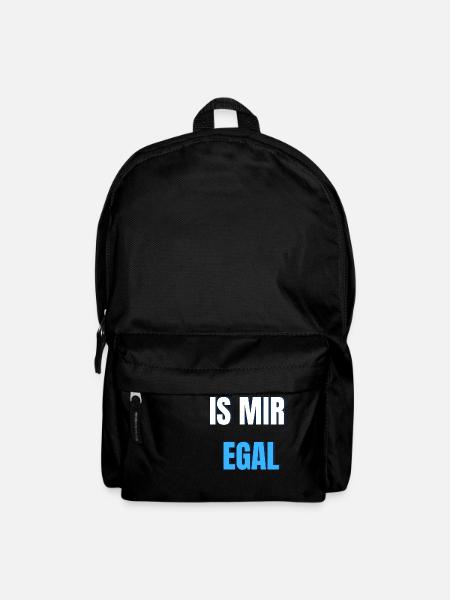Is mir egal - Rucksack - Schwarz