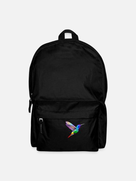 Ein wunderschöner Kolibri in knalligen Farben - Rucksack - Schwarz