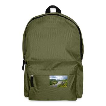 Moselle, Wine, Vineyard, Reil, Panorama - Backpack - olive green - Front