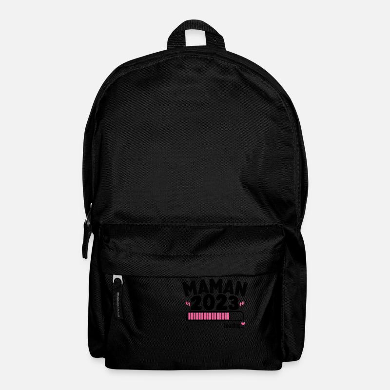 Future Maman 2023 Annonce Grossesse Enceinte - Sac à dos - noir