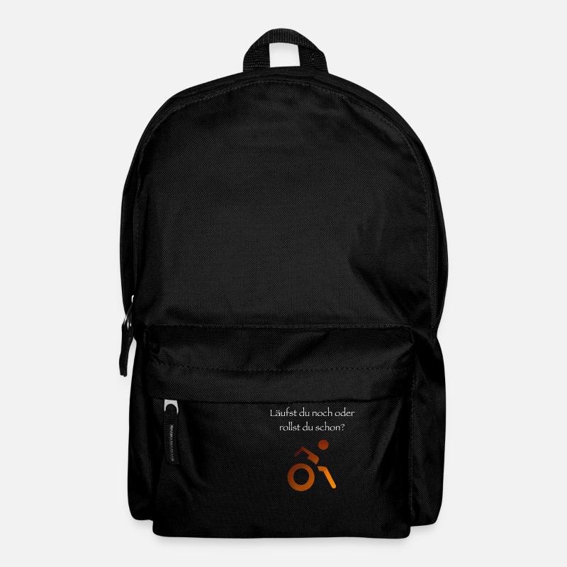 Läufst du noch oder rollst du schon? - Rucksack - Schwarz