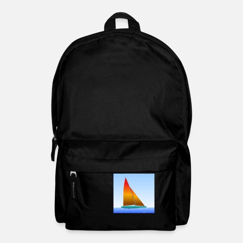 Segelschiff - Rucksack - Schwarz