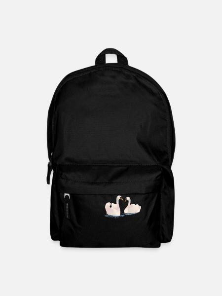 Schwäne - Rucksack - Schwarz