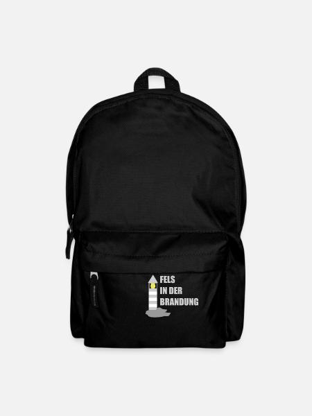 Fels in der Brandung - Rucksack - Schwarz