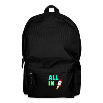 All In To the Moon Stonks and Crypto Meme Shirt - Rucksack - Schwarz - Vorne