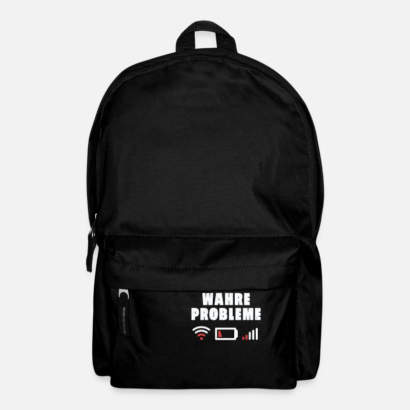 Wahre Probleme Internet WLAN Akku Empfang Geschenk - Rucksack - Schwarz