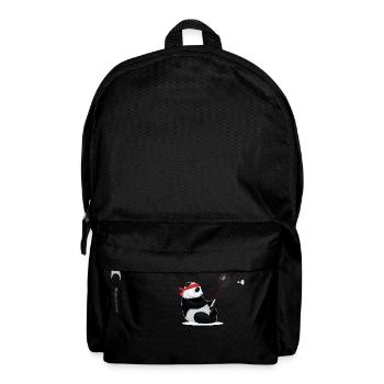 Badminton Panda Drôle Sweet Sport Humour Badminton - Sac à dos - noir - Devant