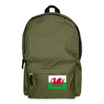 Drapeau du Pays de Galles - Sac à dos - vert olive - Devant