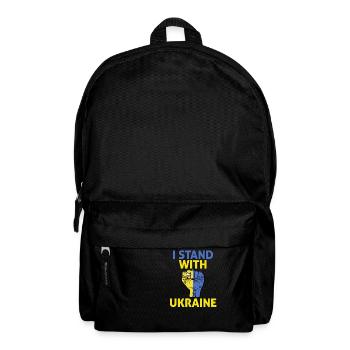 I Stand With Ukraine i support Ukraine - Backpack - black - Front