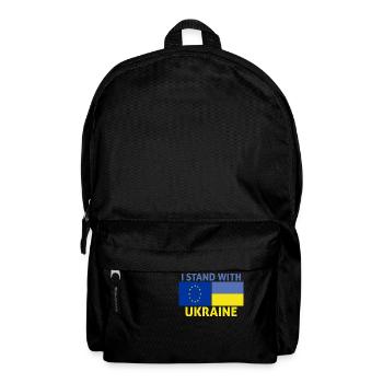 Europa unterstützt die Ukraine - Ich unterstütze die Ukraine - Rucksack - Schwarz - Vorne