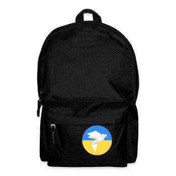 peace for ukraine - origami - Backpack - black - Front