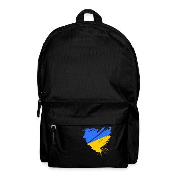 Ukraine Kiev Odessa Europe Grunge Coeur Paix - Sac à dos - noir - Devant
