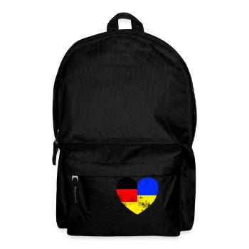 deutschland ukraine herz - Rucksack - Schwarz - Vorne