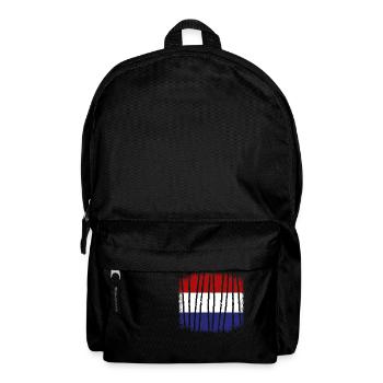 Niederlande Flagge Holland Niederländische Fahne - Rucksack - Schwarz - Vorne