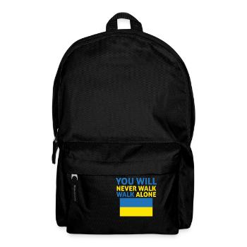 you will never walk alone ukraine - Backpack - black - Front