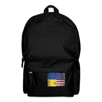 Ukraine - USA - Backpack - black - Front