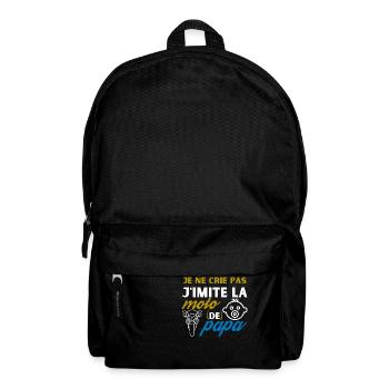 je ne crie pas j'imite la moto de papa - Sac à dos - noir - Devant
