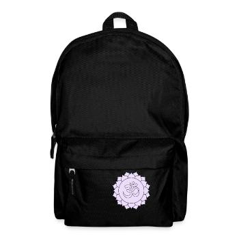 ohm signe lilas lumière violette - Sac à dos - noir - Devant