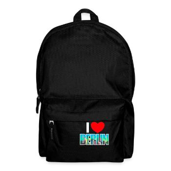 I love berlin - Rucksack - Schwarz - Vorne