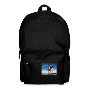 Dinosaur Spinosaurus in a landscape - Backpack - black - Front