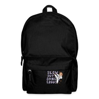 Slow but dangerous Karate Sloth - Backpack - black - Front