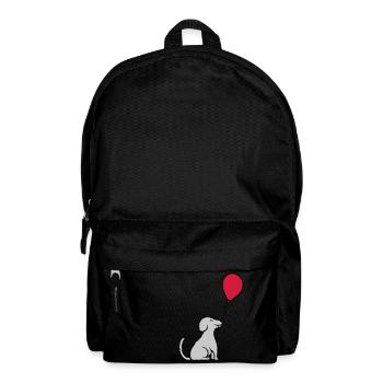 Balloon dog cool sitting - Backpack - black - Front