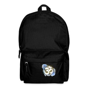 om zeichen gold wasser elemente chakra - Rucksack - Schwarz - Vorne