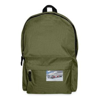Dragster Fahrzeug - Rucksack - Olivgrün - Vorne