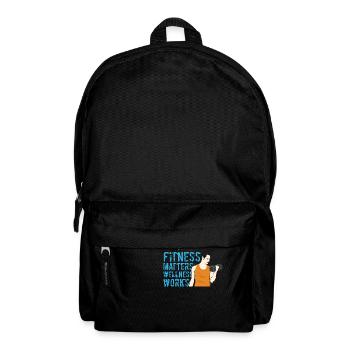 fitness matters wellness works - Backpack - black - Front