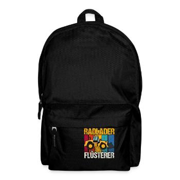 Radlader Flüsterer Retro Radladerfahrer - Rucksack - Schwarz - Vorne