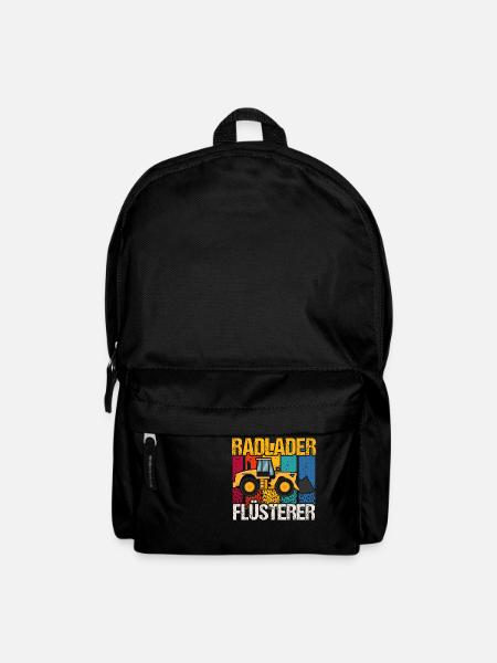 Radlader Flüsterer Retro Radladerfahrer - Rucksack - Schwarz