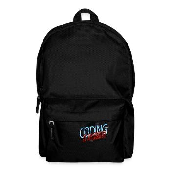 computer science geek computer father - Rucksack - Schwarz - Vorne