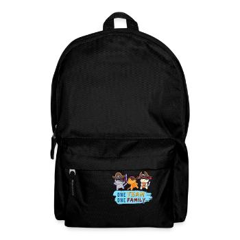 team family cat pirate bachelorette party father - Backpack - black - Front