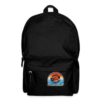 Basketball playing basketball vintage gift - Backpack - black - Front