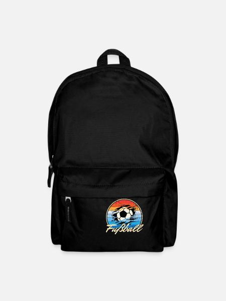 Fußball Vintage Retro Style Geburtstags Geschenk - Rucksack - Schwarz