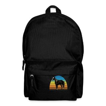 Pferd - Rucksack - Schwarz - Vorne