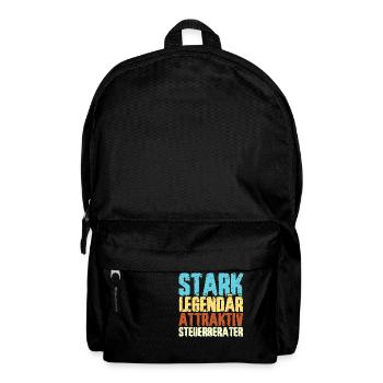 Steuerberater Spruch STARK LEGENDÄR ATTRAKTIV STEU - Rucksack - Schwarz - Vorne
