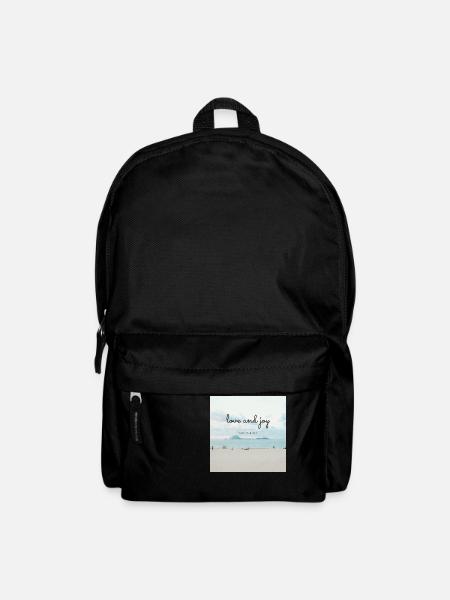 Love and joy - Rucksack - Schwarz
