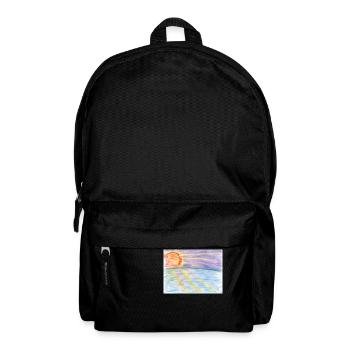 Sonnenuntergang - Rucksack - Schwarz - Vorne