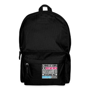 BEAUTES-Citation sur les beautés - Sac à dos - noir - Devant