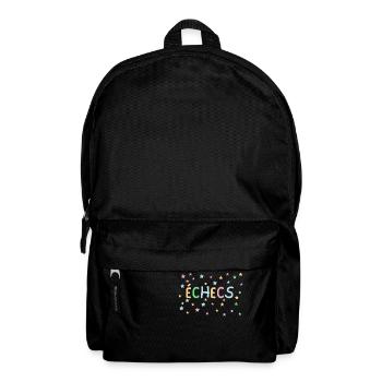 échecs pastel étoiles - Sac à dos - noir - Devant