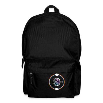 Kaffeetasse mit Regenbogen - Rucksack - Schwarz - Vorne